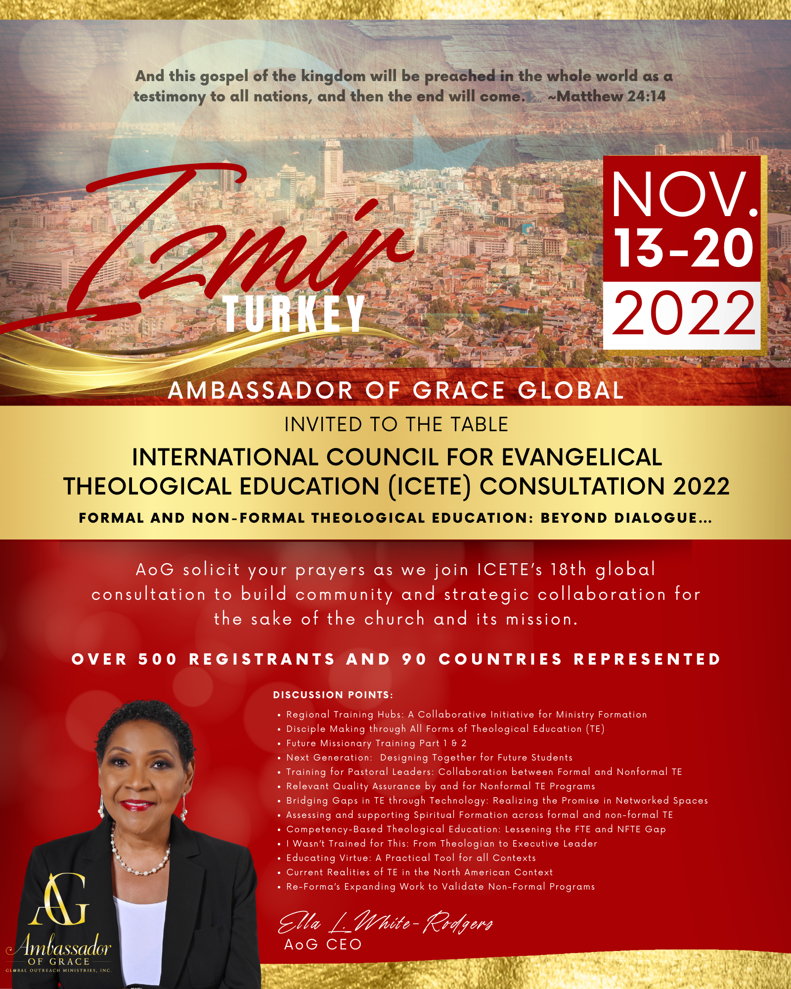 International Council for Evangelical Theological Education (ICETE) Consultation 2022